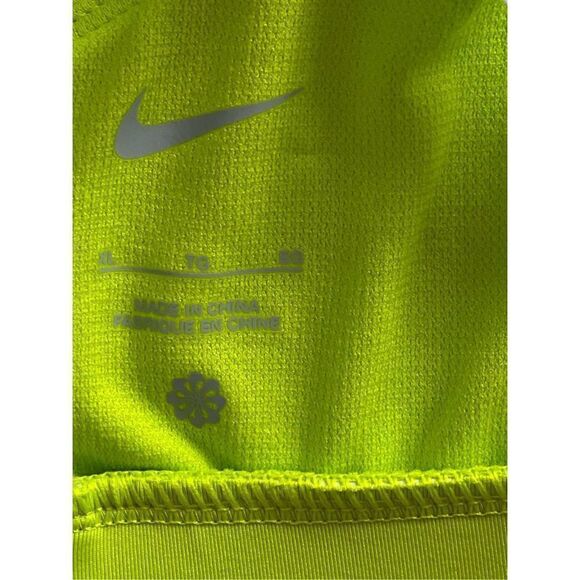 Nike Women's XLARGE Logo Scoop Neck Bikini Top in Lime Green - Picture 4 of 10